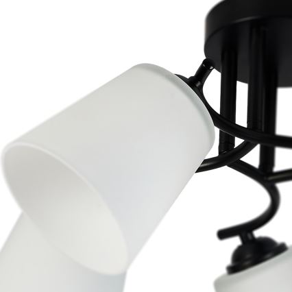 Prie lubų montuojamas šviestuvas PAFOS 5xE27/15W/230V juodas