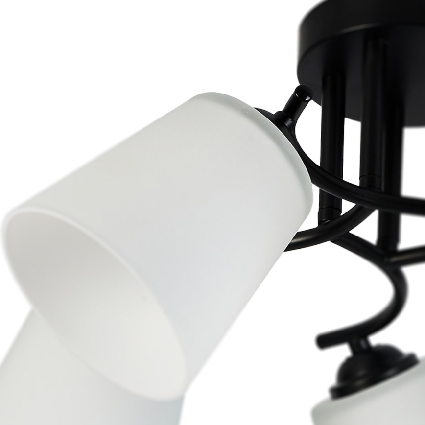 Prie lubų montuojamas šviestuvas PAFOS 5xE27/15W/230V juodas