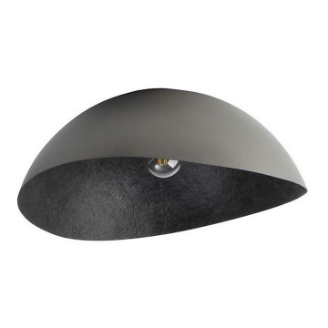 Prie lubų montuojamas šviestuvas SOLARIS 1xE27/60W/230V skersmuo 33 cm sidabrinės/juodos spalvos