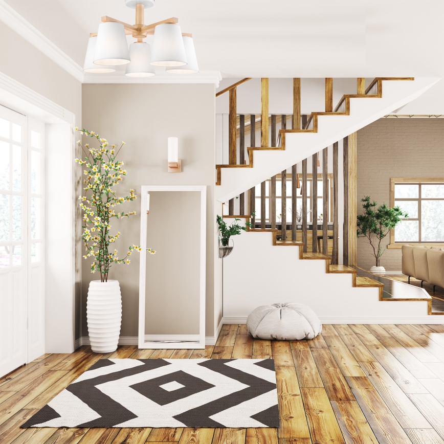 Prie lubų montuojamas šviestuvas ELLIE 5xE27/60W/230V baltas/ąžuolas