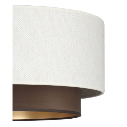 Prie lubų tvirtinama liustra NATIA 1xE27/60W/230V skersmuo 45 cm balta/ruda