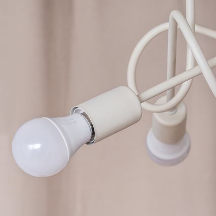 Prie lubų tvirtinama liustra OXFORD 3xE27/15W/230V kreminė