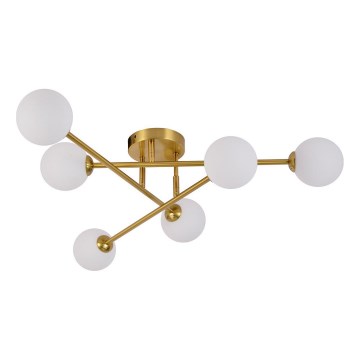 Prie lubų tvirtinamas šviestuvas DORADO 6xG9/28W/230V auksinis