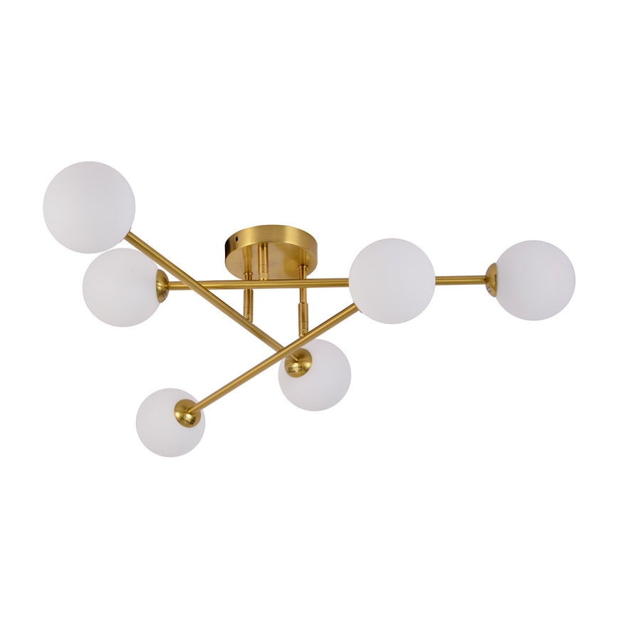 Prie lubų tvirtinamas šviestuvas DORADO 6xG9/28W/230V auksinis