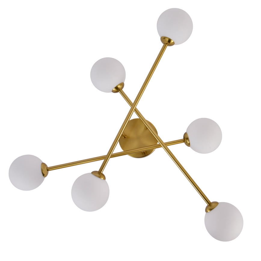 Prie lubų tvirtinamas šviestuvas DORADO 6xG9/28W/230V auksinis