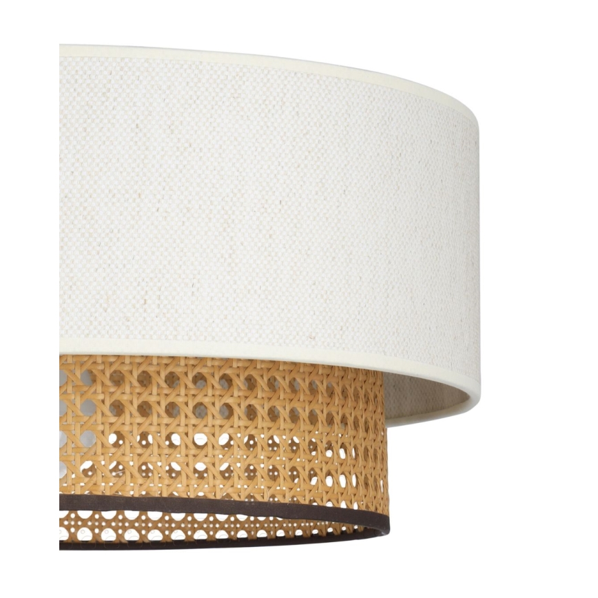 Prie lubų tvirtinamas šviestuvas NATIA 1xE27/60W/230V balta/ruda