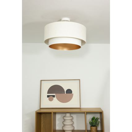 Prie lubų tvirtinamas šviestuvas NATIA 1xE27/60W/230V baltas