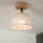 Prie sieną montuojamas šviestuvas ANTONIO 1xE14/60W/230V smėlio spalvos/ąžuolo