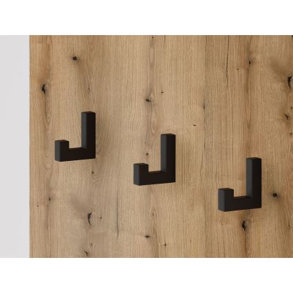 Prieškambario sienelė su veidrodžiu SVEN ruda/balta