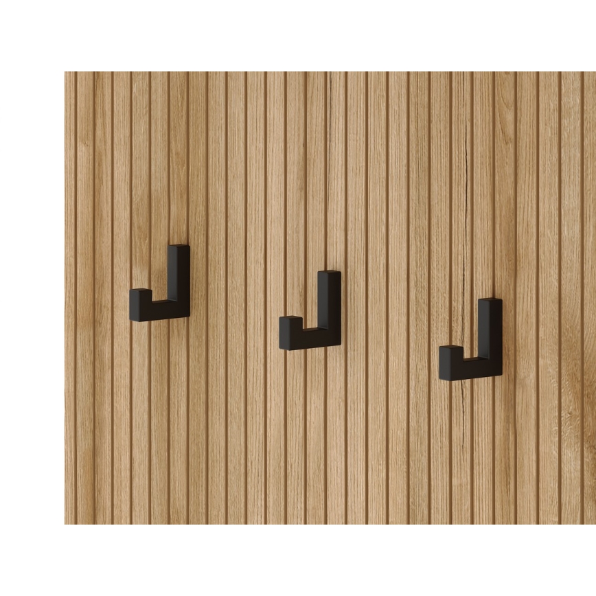 Prieškambario sienelė su veidrodžiu SVEN ruda/grafitas