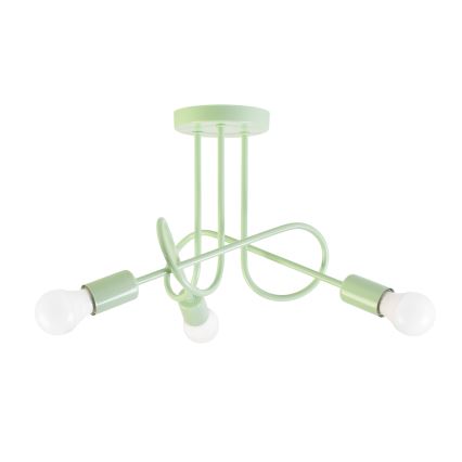 Priglaustas prie lubų šviestuvas OXFORD 3xE27/15W/230V žalias