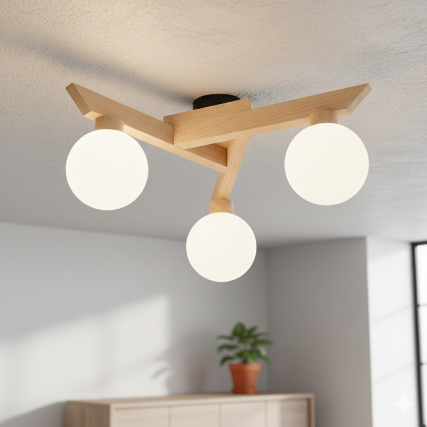 Prigludęs lubinis šviestuvas ANTONIO 3xG9/5W/230V ąžuolas/balta