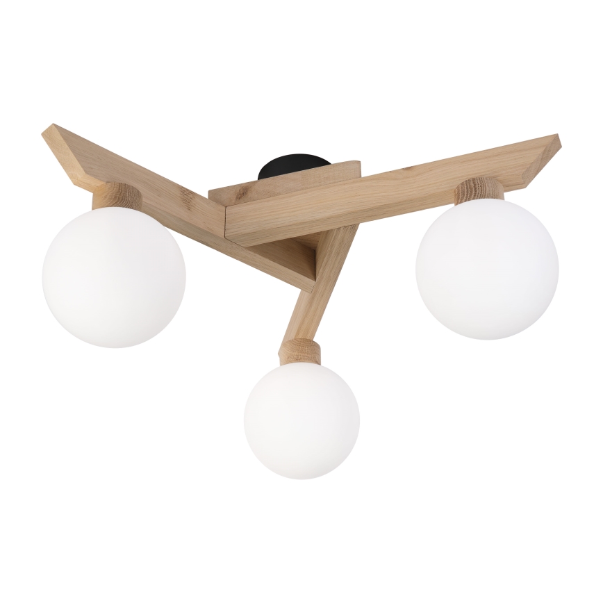 Prigludęs lubinis šviestuvas ANTONIO 3xG9/5W/230V ąžuolas/balta