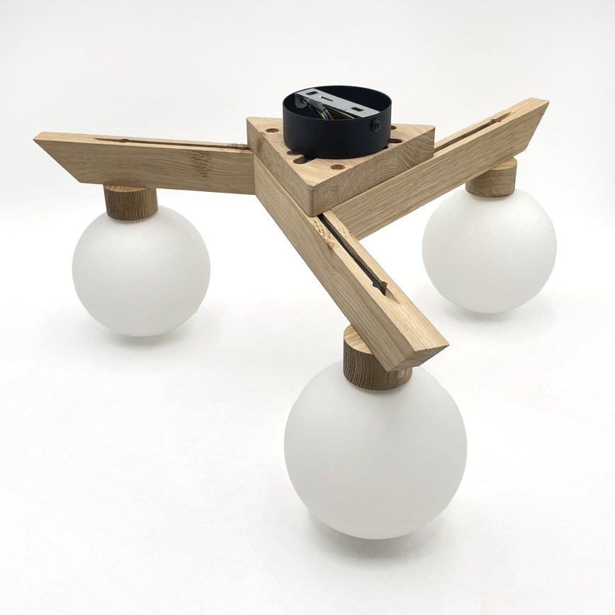 Prigludęs lubinis šviestuvas ANTONIO 3xG9/5W/230V ąžuolas/balta