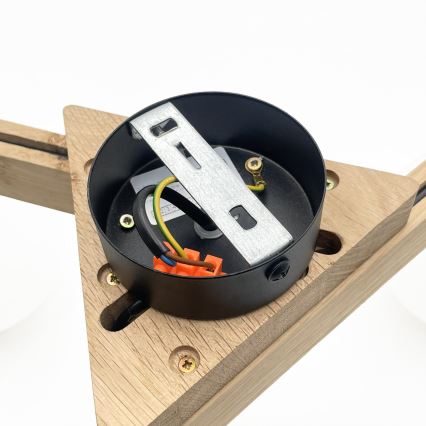 Prigludęs lubinis šviestuvas ANTONIO 3xG9/5W/230V ąžuolas/balta