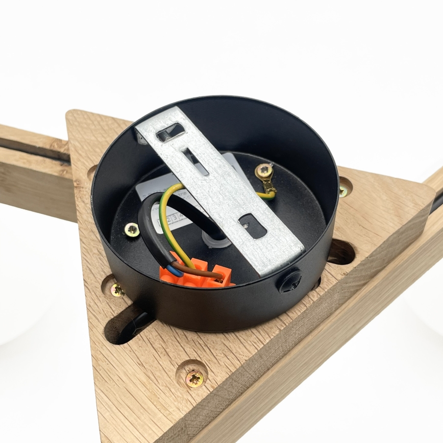 Prigludęs lubinis šviestuvas ANTONIO 3xG9/5W/230V ąžuolas/balta