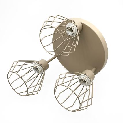 Prigludęs lubinis šviestuvas AUDREY 3xE27/15W/230V smėlinis