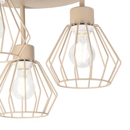 Prigludęs lubinis šviestuvas AUDREY 3xE27/15W/230V smėlinis