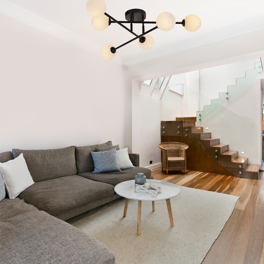 Prigludęs lubinis šviestuvas DORADO 6xG9/28W/230V juodas