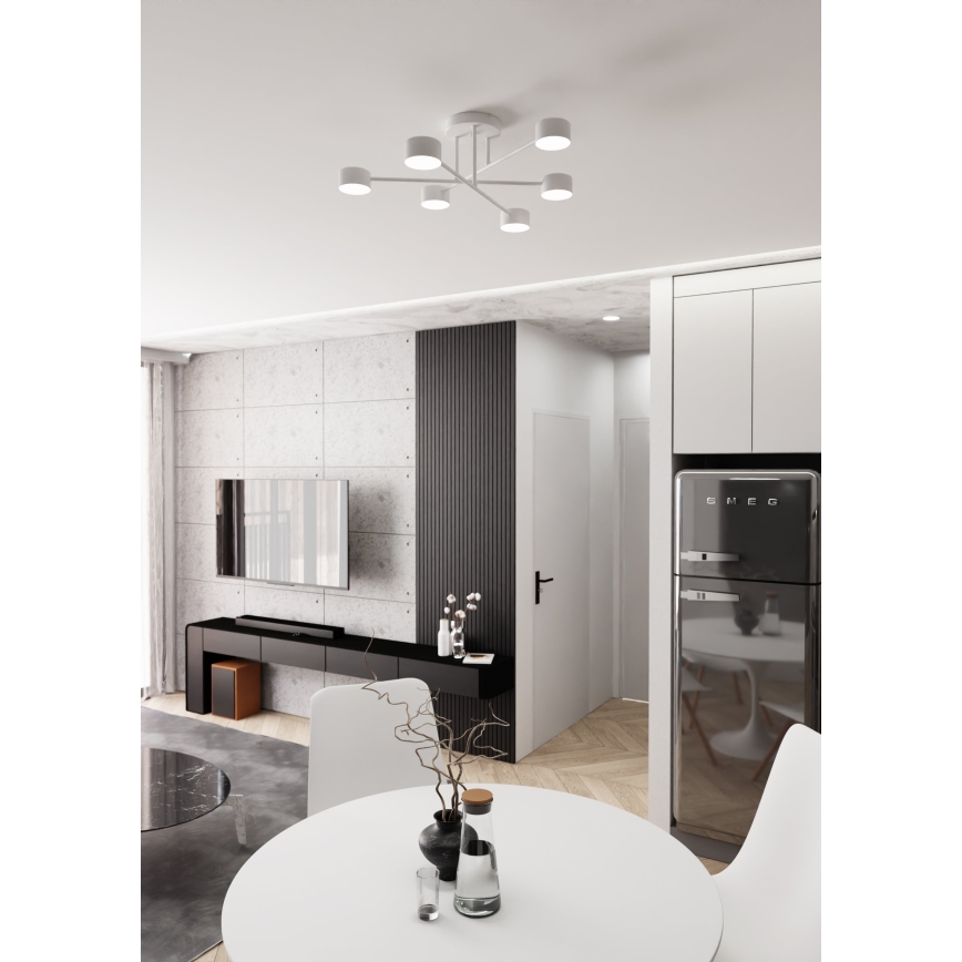 Prigludęs lubinis šviestuvas HALO 6xGX53/10W/230V baltas