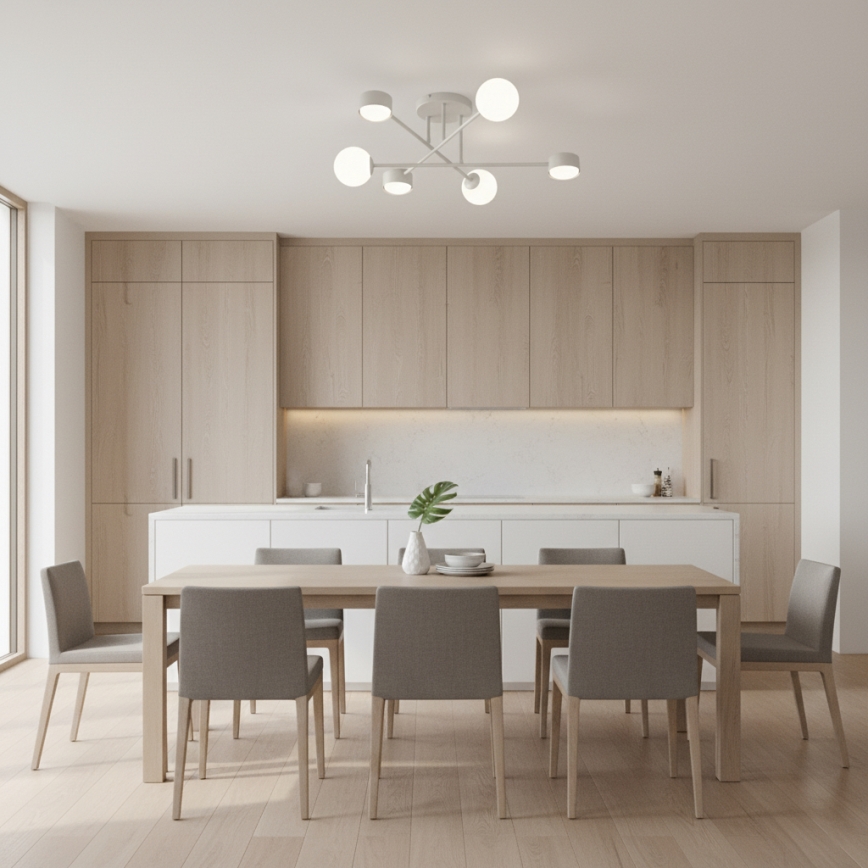 Prigludęs lubinis šviestuvas HOLON 3xG9/8W/230V + 3xGX53/12W baltas