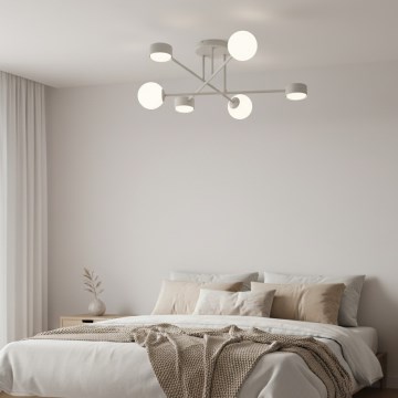 Prigludęs lubinis šviestuvas HOLON 3xG9/8W/230V + 3xGX53/12W pilkas