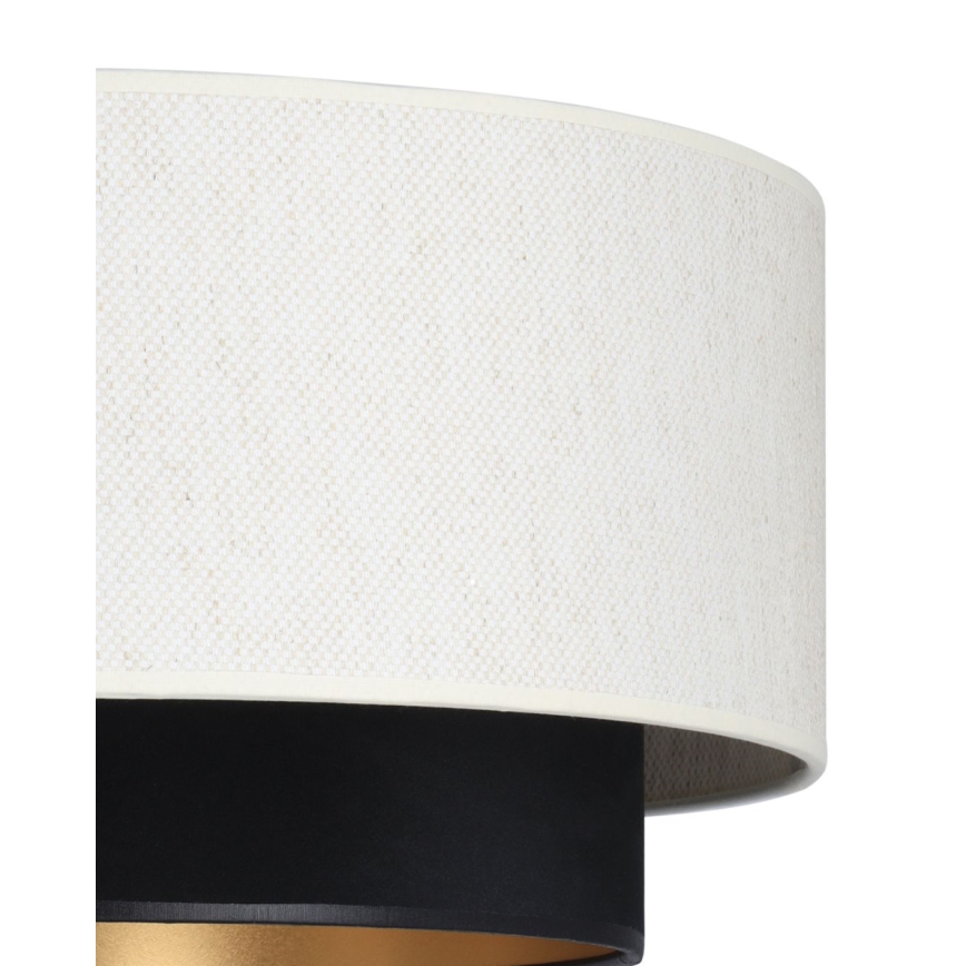 Prigludęs lubinis šviestuvas NATIA 1xE27/60W/230V skersmuo 45 cm balta/juoda