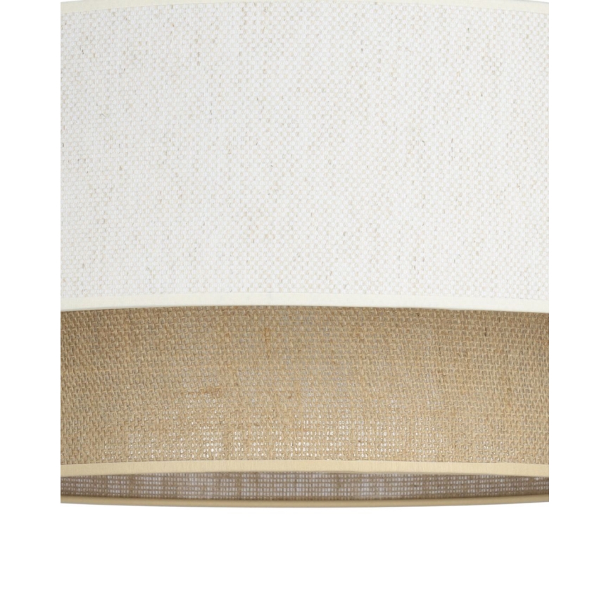 Prigludęs lubinis šviestuvas NATIA 1xE27/60W/230V, skersmuo 45 cm, balta/ruda