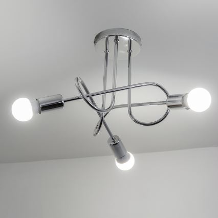 Prigludęs lubinis šviestuvas OXFORD 3xE27/15W/230V, blizgus chromas