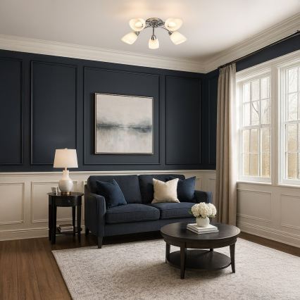 Prigludęs lubinis šviestuvas PORTOS 5xE14/10W/230V blizgus chromas