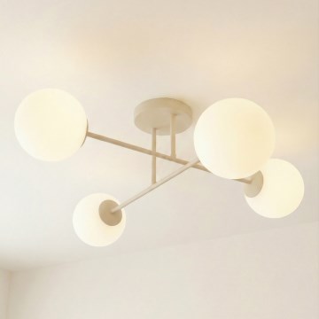 Prigludęs lubinis šviestuvas ROMA 4xE14/10W/230V smėlio spalvos