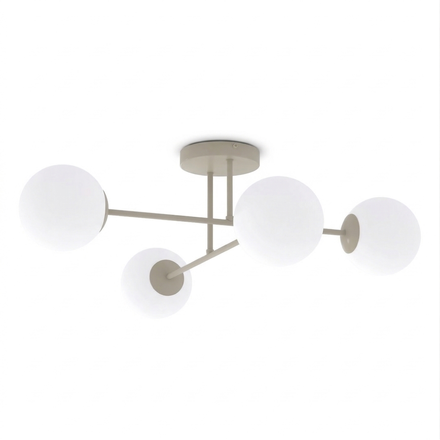 Prigludęs lubinis šviestuvas ROMA 4xE14/10W/230V smėlio spalvos