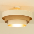 Prigludęs lubinis šviestuvas WENTA 1xE27/60W/230V skersmuo 50 cm smėlio spalvos/juta