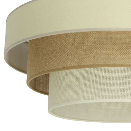Prigludęs lubinis šviestuvas WENTA 1xE27/60W/230V skersmuo 50 cm smėlio spalvos/juta