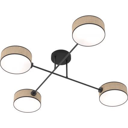 Prigludęs lubų šviestuvas MAGA 4xE14/10W/230V smėlinė