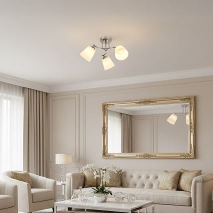 Prigludęs lubų šviestuvas PAFOS 3xE27/15W/230V blizgus chromas