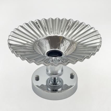 Prigludęs lubų šviestuvas TRISH 1xE27/15W/230V blizgus chromas/dūminė juoda