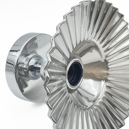 Prigludęs lubų šviestuvas TRISH 1xE27/15W/230V blizgus chromas/dūminė juoda