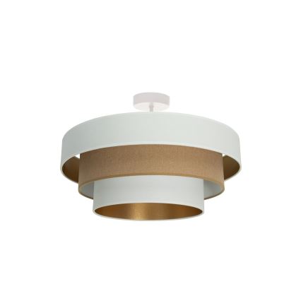 Prigludęs lubų šviestuvas WENTA 1xE27/60W/230V, skersmuo 50 cm, balta/ruda