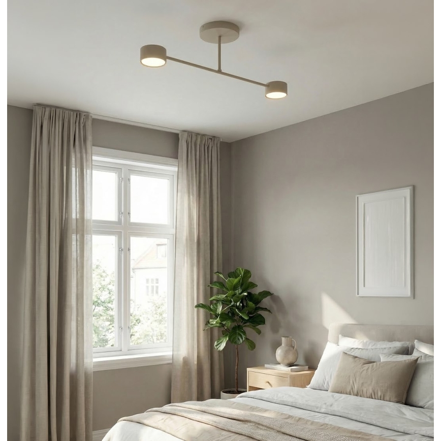 Prigludęs prie lubų šviestuvas HALO 2xGX53/10W/230V smėlio spalvos