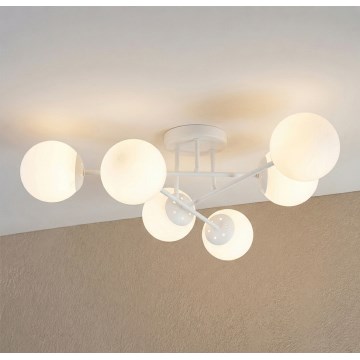 Prigludęs prie lubų šviestuvas MALENA 6xE14/5W/230V baltas