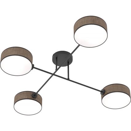 Prigludęs šviestuvas MAGA 4xE14/10W/230V rudos spalvos