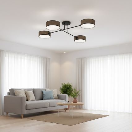 Prigludęs šviestuvas MAGA 4xE14/10W/230V rudos spalvos