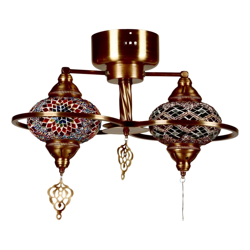 Prigludęs šviestuvas YENI 1xE27/40W/230V bronzinis