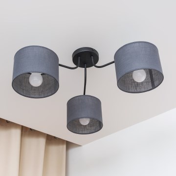 Prigludusi liustra ALBA 3xE27/15W/230V pilka