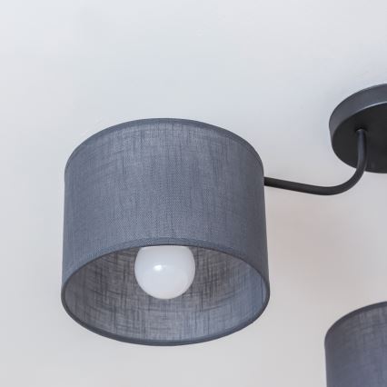 Prigludusi liustra ALBA 3xE27/15W/230V pilka