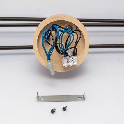 Prigludusi liustra CAMBRIDGE 6xE27/15W/230V iš pušies