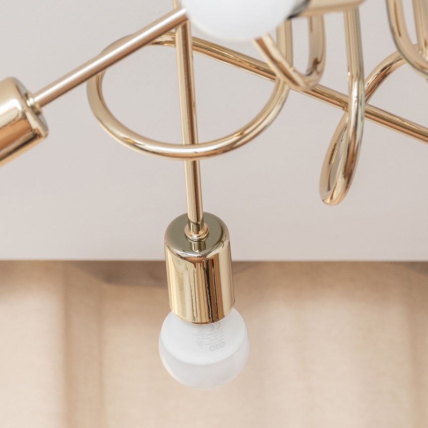 Prigludusi liustra OXFORD 5xE27/15W/230V auksinė