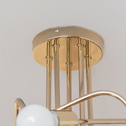 Prigludusi liustra OXFORD 5xE27/15W/230V auksinė