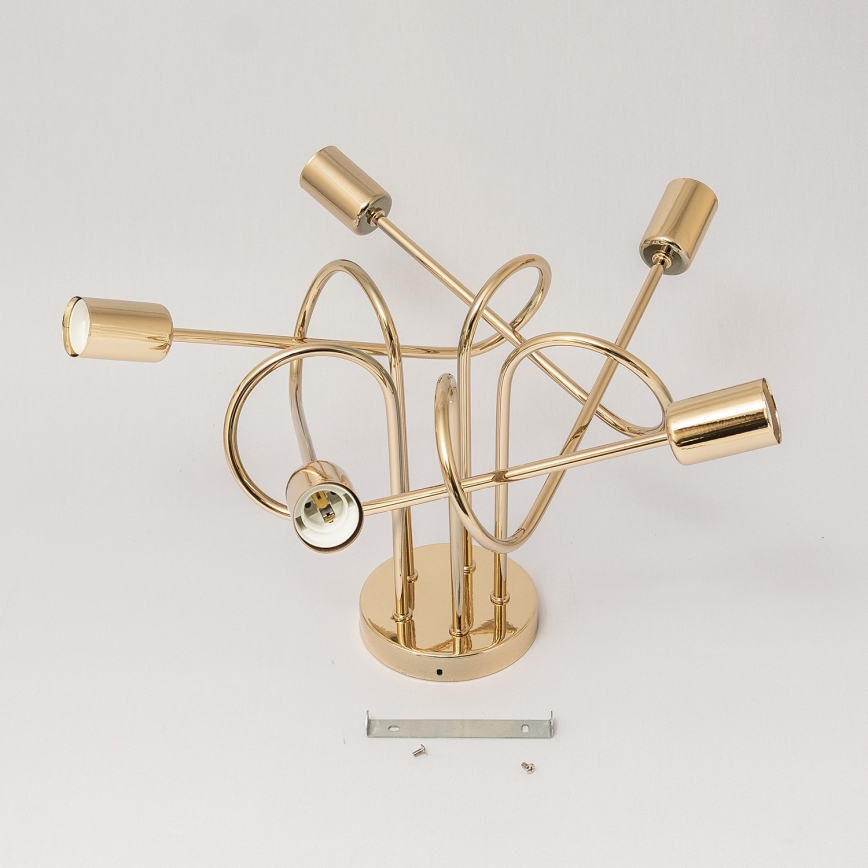 Prigludusi liustra OXFORD 5xE27/15W/230V auksinė